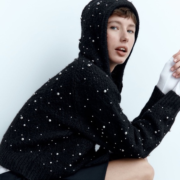 Zara Rhinestone Hoodie - Picture 2 of 5
